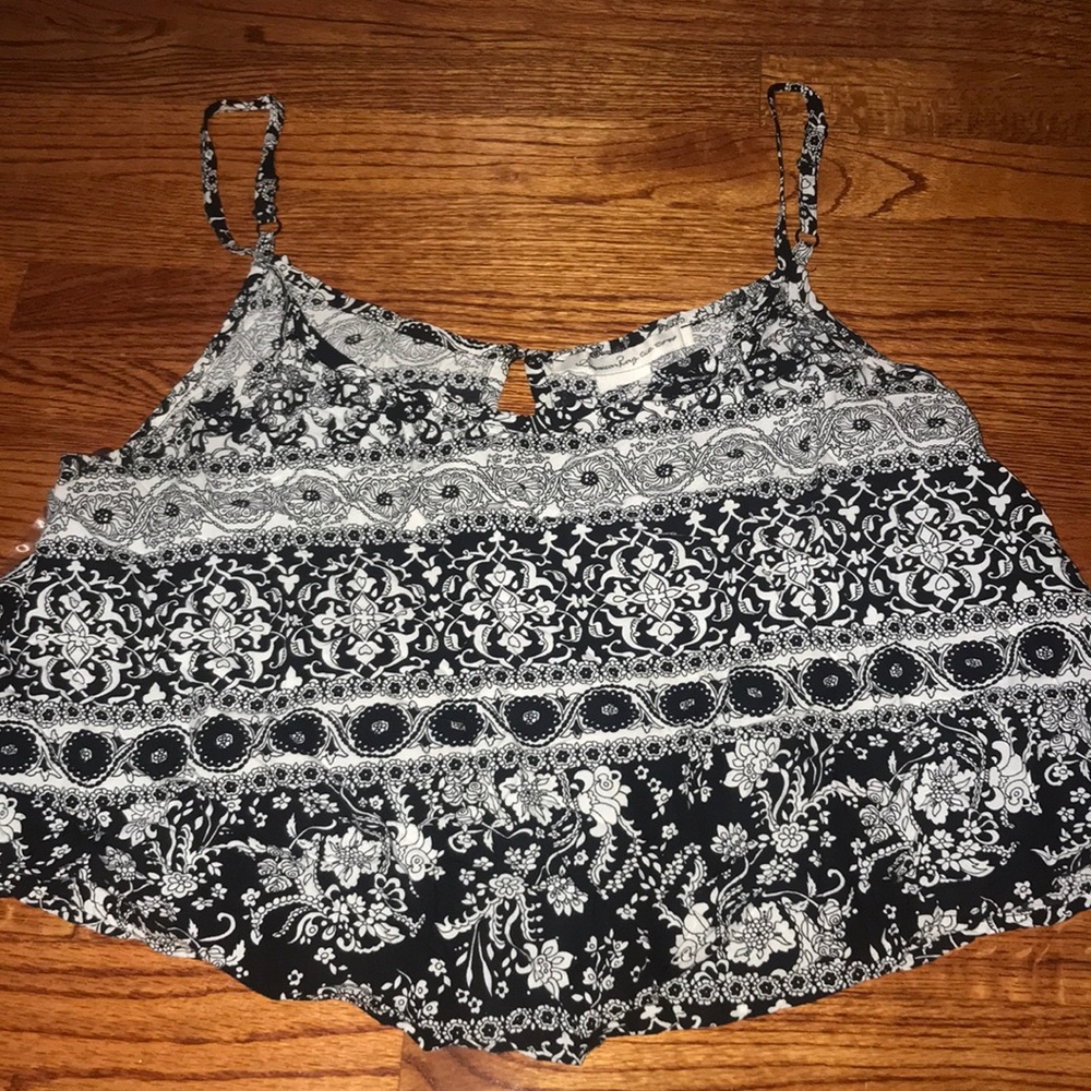 Black and white tank top